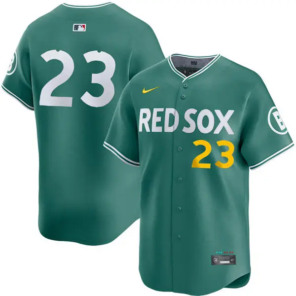 Mens Boston Red Sox #23 Romy Gonzalez 2025 City Connect 2.0 Vapor Limited Player Jersey Green 