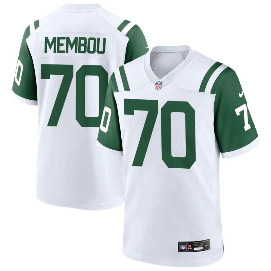 Men's New York Jets #70 Armand Membou White Alternate Classic Limited Jersey