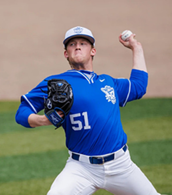 BYU Cougars #51 Ashton Johnson Royal Pullocwe College Baseball Game Jersey