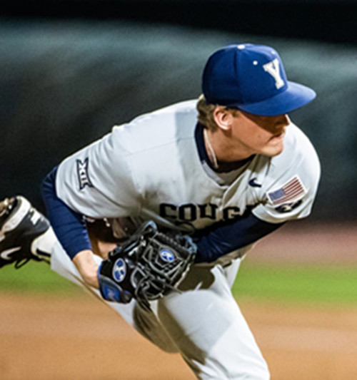 BYU Cougars #51 Ashton Johnson Gray College Baseball Game Jersey