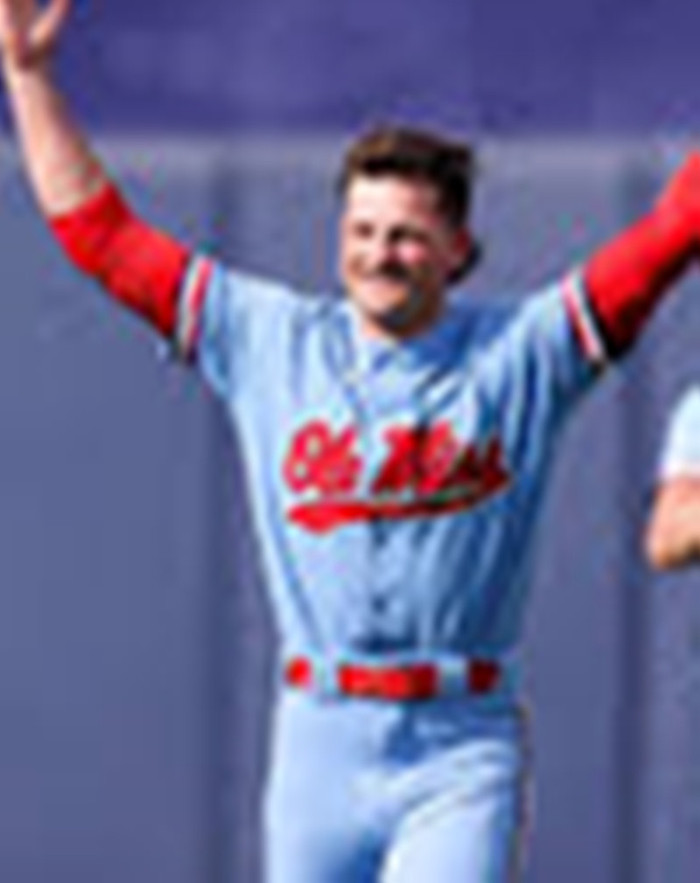 Ole Miss Rebels #2 Riley Maddox Blue College Baseball Game Jersey