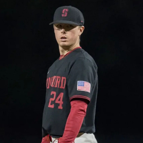 Stanford Cardinal #24 Aidan Keenan Nike Black Full Button 2025 ACC College Baseball Limited Jersey