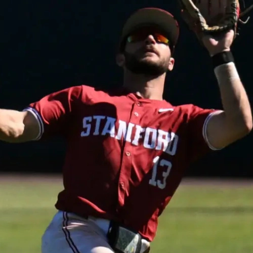 Stanford Cardinal #13 Ethan Hott Nike Cardinal Full Button 2025 ACC College Baseball Limited Jersey