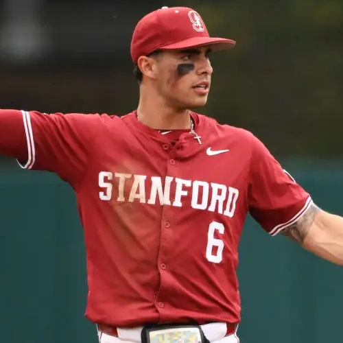 Stanford Cardinal #6 Jimmy Nati Nike Cardinal Full Button 2025 ACC College Baseball Limited Jersey