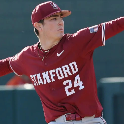 Stanford Cardinal #24 Aidan Keenan Nike Cardinal Full Button 2025 ACC College Baseball Limited Jersey