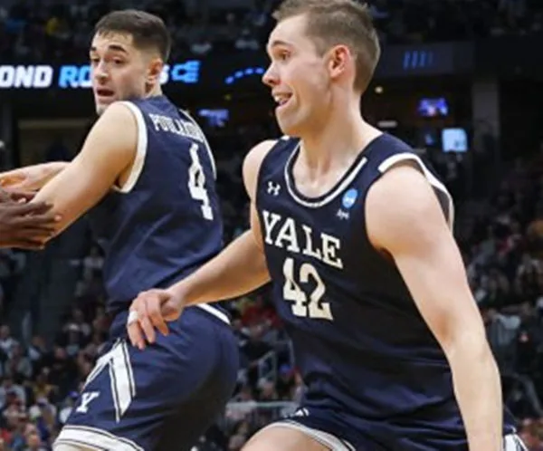 Yale Bulldogs Custom Navy Under Armour College Basketball Game Jersey