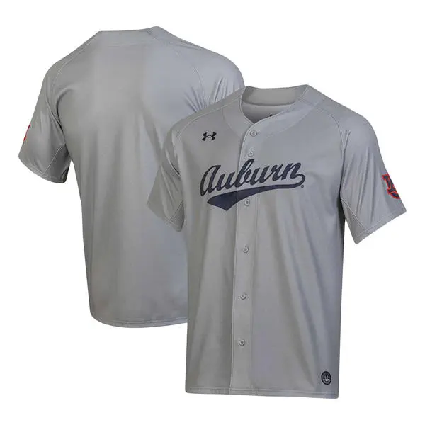 Auburn Tigers Blank 2025 Gray Baseball Team Jersey