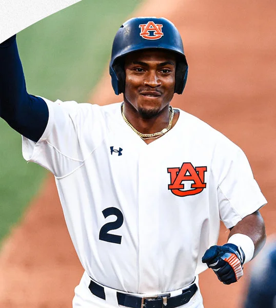 Auburn Tigers #2 Chris Rembert 2025 White AU Baseball Game Jersey