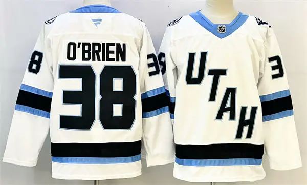 Mens Utah Mammoth #38 Liam O'Brien Fanatics 2025 Away White Player Jersey