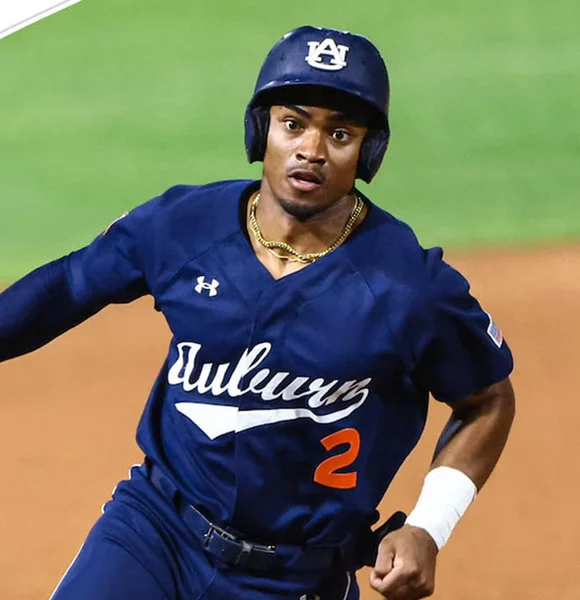 Auburn Tigers #2 Chris Rembert 2025 Navy Baseball Game Jersey