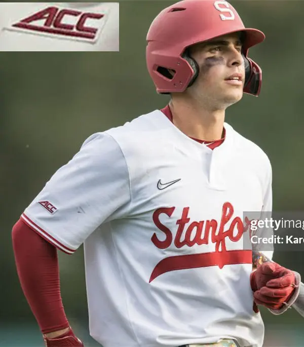 Stanford Cardinals Custom 2025 White oblique Wordmark two-Button Pullover ACC Baseball Game Jersey