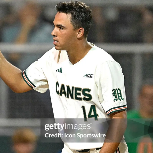 Miami Hurricanes #14 Daniel Cuvet 2025 Cream Canes Baseball Game Jersey