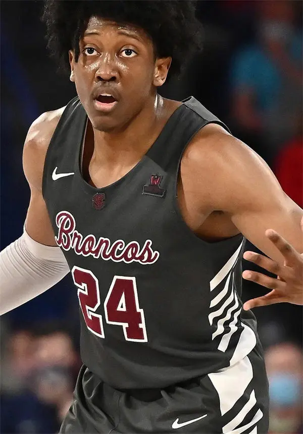 Santa Clara Broncos Custom 2022 charcoal  Basketball  Game Jersey
