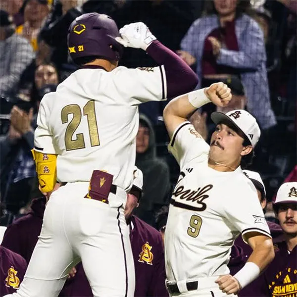 Arizona State Sun Devils Custom adidas Cream 2025 XII Baseball Game Jersey