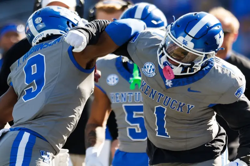 Kentucky Wildcats Custom 2025 Gray Football Game Jersey