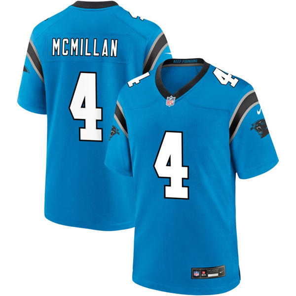 Youth Carolina Panthers #4 Tetairoa McMillan Nike Blue Alternate Limited Jersey