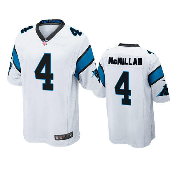 Youth Carolina Panthers #4 Tetairoa McMillan Nike White Limited Jersey