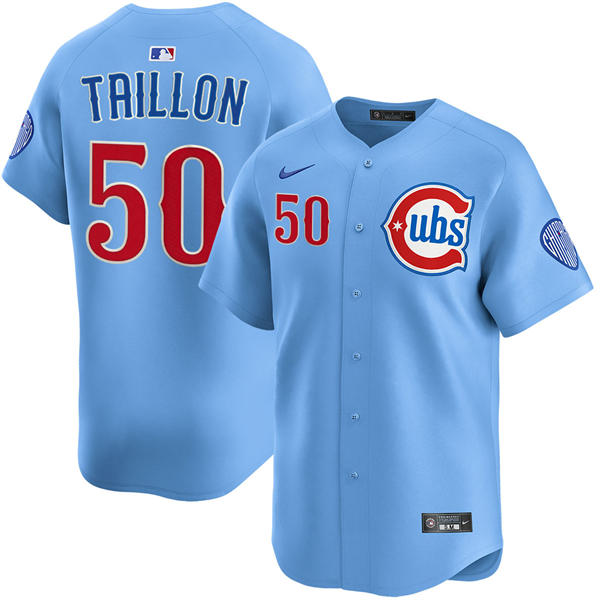 Mens Chicago Cubs #50 Jameson Taillon Nike Blue Alternate Limited Jersey