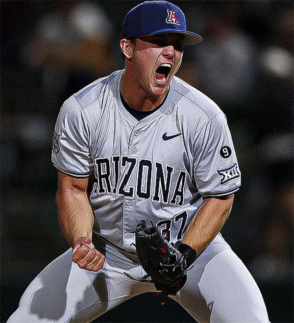 Mens Youth Womens Arizona Wildcats #37 Tony Pluta 2025 XII Gray Baseball Game Jersey