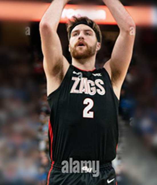 Mens Youth Gonzaga Bulldogs #2 Steele Venters Black College Basketball Game Jersey