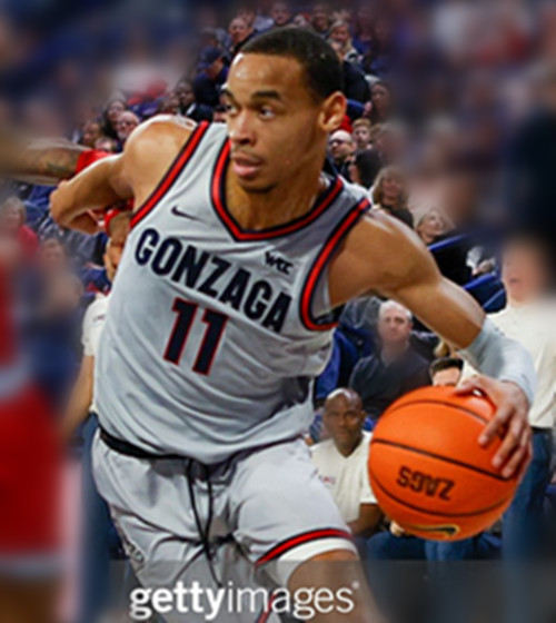 Mens Youth Gonzaga Bulldogs #11 Nolan Hickman Gray College Basketball Game Jersey