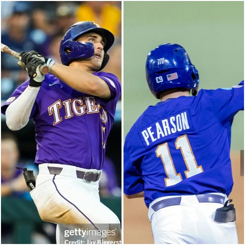 Mens Youth LSU Tigers #11 Josh Pearson 2025 Purple College Baseball Game Jersey