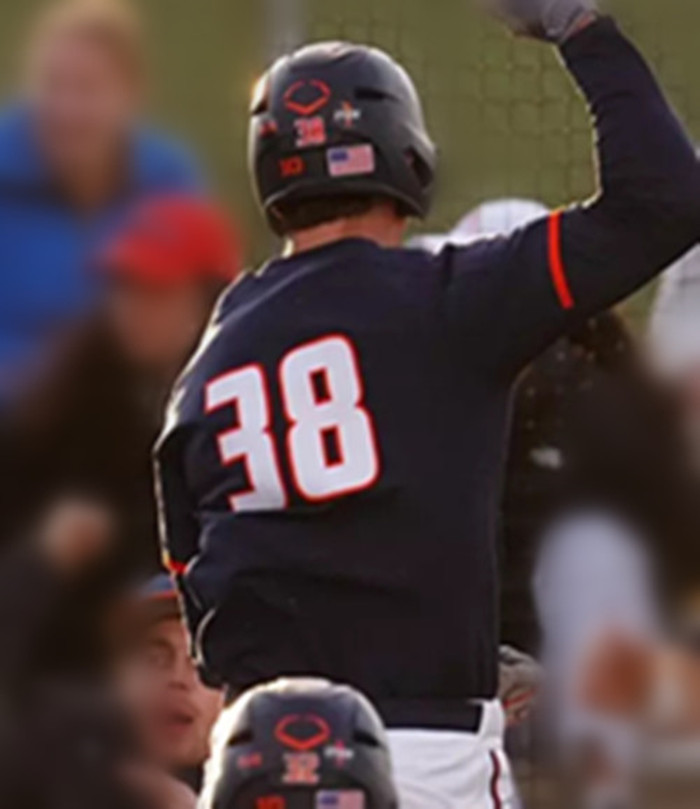 Mens Youth Illinois Fighting Illini  #38 Collin Jennings Navy College Baseball Game Jersey