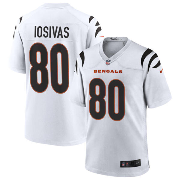 Men's Cincinnati Bengals #80 Andrei Iosivas Nike White Away Vapor F.U.S.E. Limited Jersey