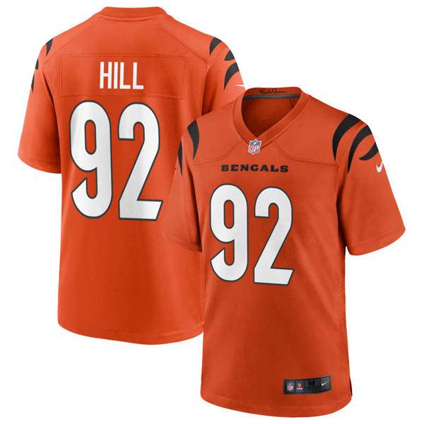Men's Cincinnati Bengals #92 B.J. Hill Nike Orange Alternate Vapor F.U.S.E. Limited Jersey