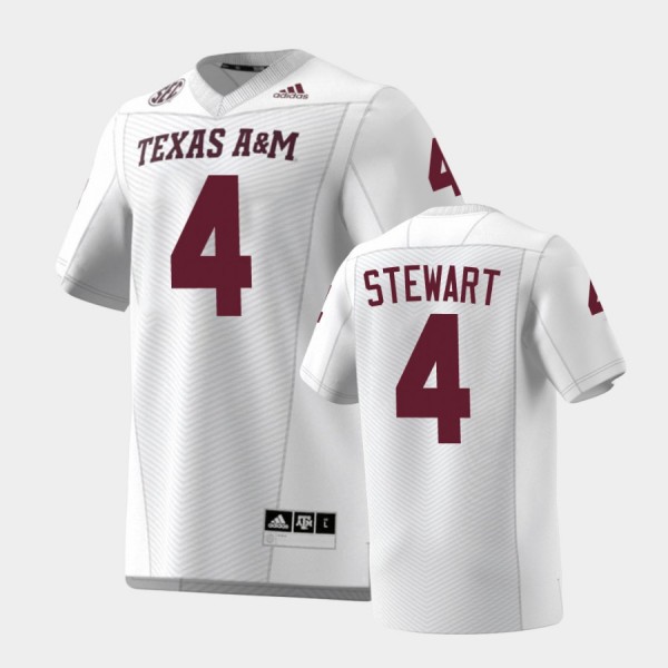 Mens Youth Texas A&M Aggies #4 Shemar Stewart 2024 White College Football Game Jersey
