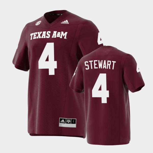 Mens Youth Texas A&M Aggies #4 Shemar Stewart 2024 Maroon College Football Game Jersey