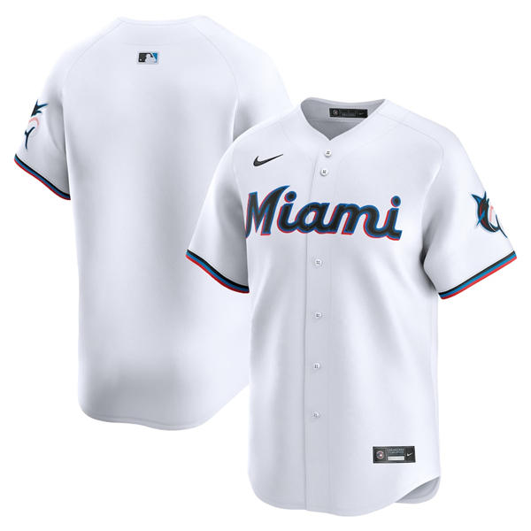 Youth Miami Marlins Blank Nike Home White Limited Jersey