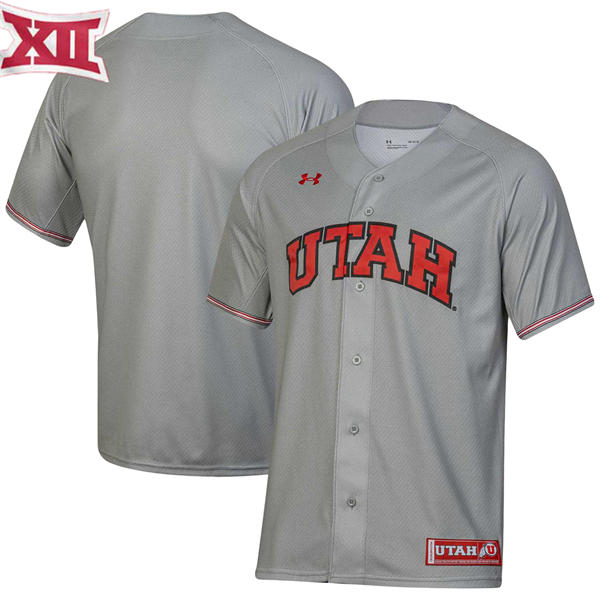 Mens Youth Womens Utah Utes Custom 2025 XII Gray Retro Baseball Game Jersey