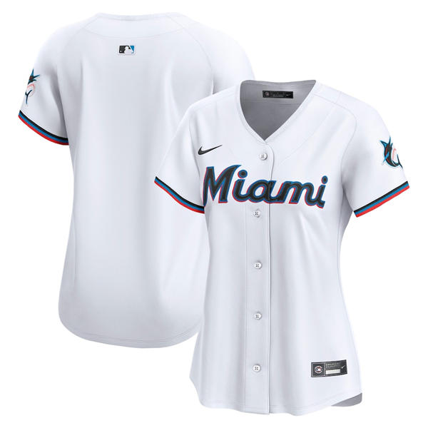 Womens Miami Marlins Blank Nike Home White Limited Jersey