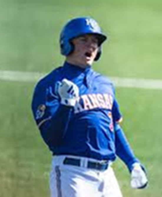 Mens Youth Kansas Jayhawks #37 Jackson Hauge 2025 Royal College Baseball Game Jersey
