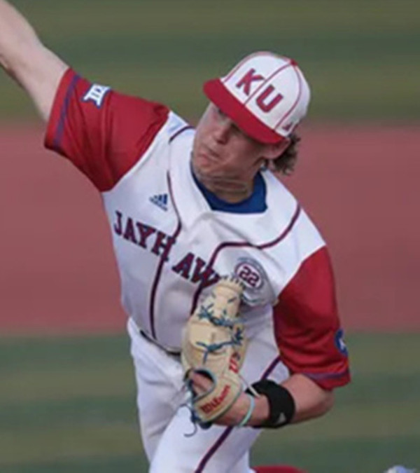 Mens Youth Kansas Jayhawks #11 Cooper Moore White Red College Baseball Game Jersey