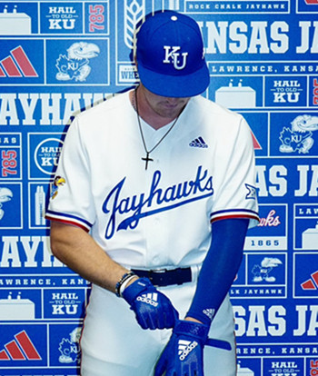 Mens Youth Kansas Jayhawks #26 Brady Ballinger White 1990 Retro  College Baseball Game Jersey