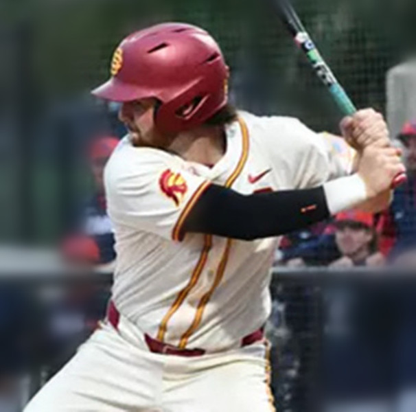 Mens Youth USC Trojans #29 Andrew Lamb 2025 BIG Cream College Baseball Game Jersey