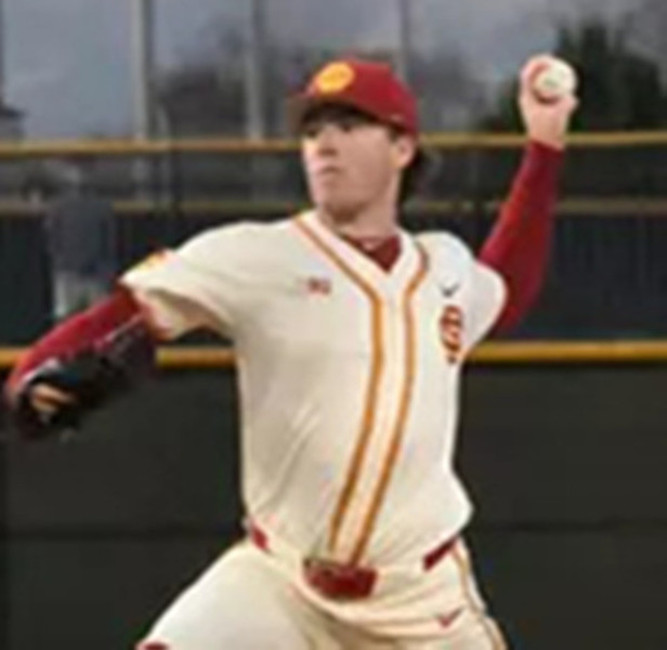 Mens Youth USC Trojans #22 Caden Hunter 2025 BIG Cream College Baseball Game Jersey