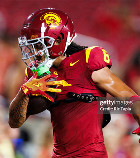 Mens Youth USC Trojans #6 Makai Lemon BIG Cardinal College Football Game Jersey