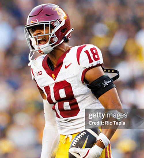 Mens Youth USC Trojans #18 Eric Gentry BIG White College Football Game Jersey
