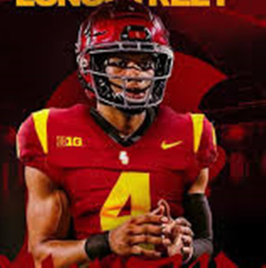 Mens Youth USC Trojans #4 Husan Longstreet BIG Cardinal College Football Game Jersey