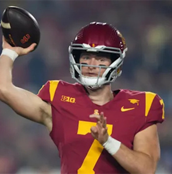 Youth USC Trojans #7 Sam Huard BIG Cardinal College Football Game Jersey