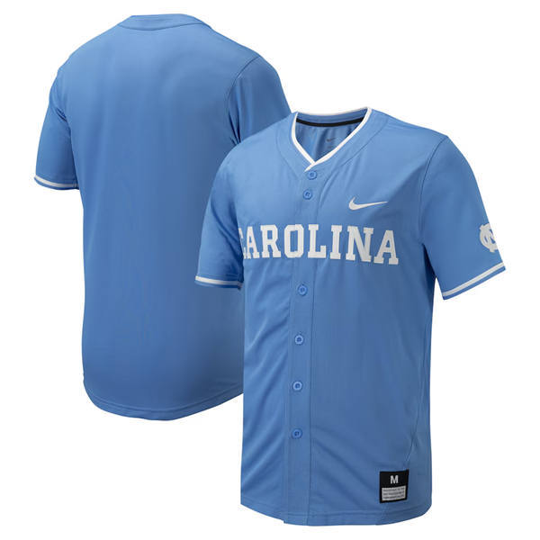 Men's Youth Womens North Carolina Tar Heels Custom 2025 Blue Carolina Baseball Game Jersey