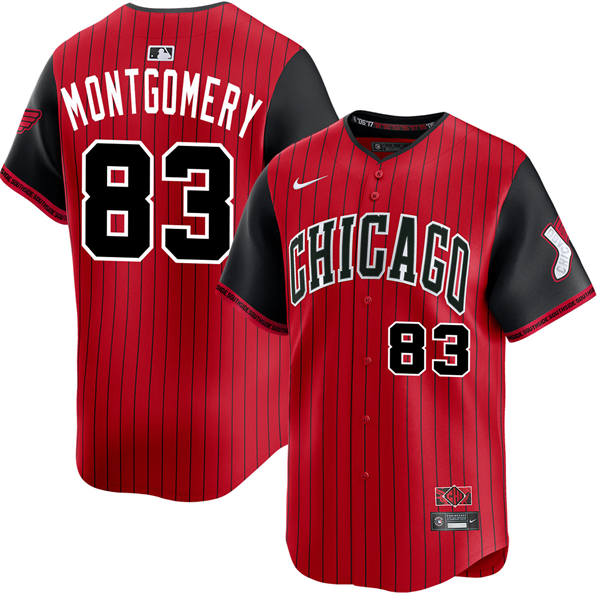 Mens Chicago White Sox #83 Colson Montgomery Red Black 2025 City Connect 2.0 Limited Jersey