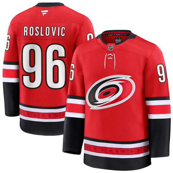 Men's Carolina Hurricanes #96 Jack Roslovic Fanatics Alternate Red Primegreen Player Jersey
