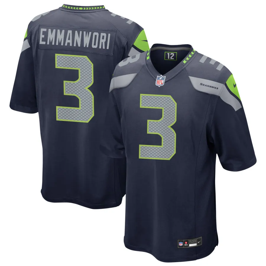 Men's Seattle Seahawks #3 Nick Emmanwori Nike Navy Team Color Vapor F.U.S.E. Limited Jersey