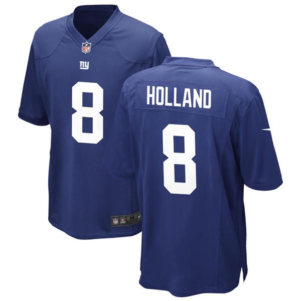 Men's New York Giants #8 Jevon Holland Nike Royal Team Color Vapor F.U.S.E. Limited Jersey