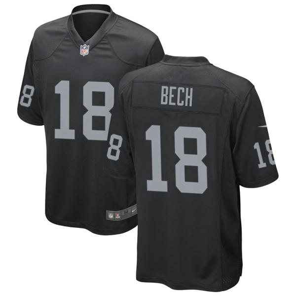 Men's Las Vegas Raiders #18 Jack Bech Nike Black Vapor F.U.S.E. Limited Player Jersey