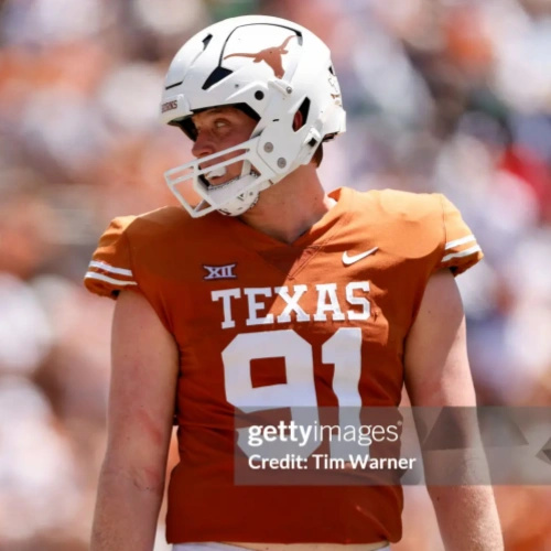 Mens Youth Womens Texas Longhorns #91 Ethan Burke 2024 SEC Orange College Football Game Jersey